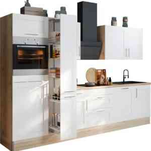 OPTIFIT Küchenzeile "Ahus", Breite 310 cm, wahlw. mit E-Geräten, MDF Fronten, Soft Close Funktion