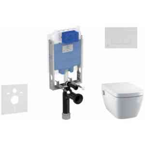 ProSys - Set - Vorwandelement, Dusch-WC und WC-Sitz TECEone, Betätigungsplatte Oleas M1, Rimless, SoftClose, chrom ProSys80M SP132 - Ideal Standard