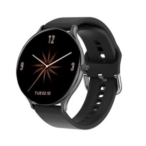 TPFNet Smart Watch / Fitness Tracker IP67 für Damen & Herren - Silikon Armband - Android & IOS - verschiedene Farben - Schwarz