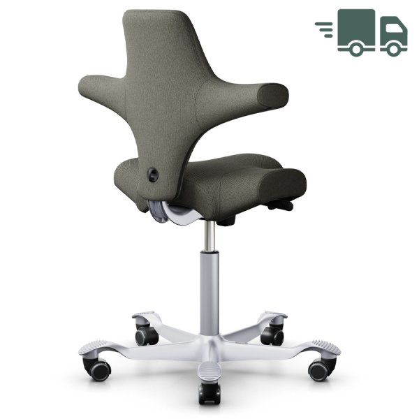 ALLGEMEIN Ergonomischer Design-Bürostuhl mit Sattelsitz  Sattelform:  Der Sitz des Capiscos ermöglicht eine Vielzahl von Sitzpositionen: Nach vorne