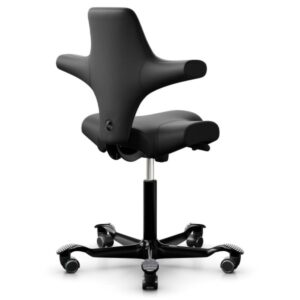 ALLGEMEIN Ergonomischer Design-Bürostuhl mit Sattelsitz  Sattelform:  Der Sitz des Capiscos ermöglicht eine Vielzahl von Sitzpositionen: Nach vorne