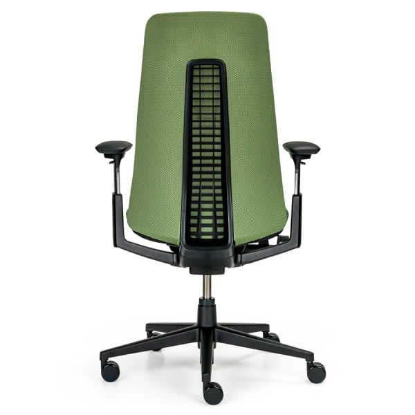 Auf einen Blick Der Haworth Fern ist einer unserer absoluten Lieblingsstühle - als hochwertiger Bürodrehstuhl im oberen Preissegment ist er unserer Erfahrung nach unbedingt seinen Preis wert.  Er bietet absoluten Komfort und die perfekte ergonomische Ausstattung auch für längere Arbeitstage! Netzrücken mit mehrdimensionaler Rückenunterstützung durch 4-schichtigen Aufbau der Rückenlehne (Erklärung siehe unten) Für jede Körpergröße geeignet! Besonders geeignet für große Menschen in Verbindung mit der Option erhöhte Gasfeder 46-65 cm ( bitte gehen Sie hierzu auf den konfigurierbaren Artikel ) Hohe Belastbarkeit bis 150 kg! Zertifiziert für die 24h-Nutzung (FIRA) Umweltfreundlicher Bürostuhl mit dem RWH  Green-Label  (besitzt "Level" ® oder "EU Ecolabel" Umwelt- Zertifizierung) 10 Jahre Herstellergarantie Material und Farben Bezug Sitz & Rücken in der Farbe Grün Ne...