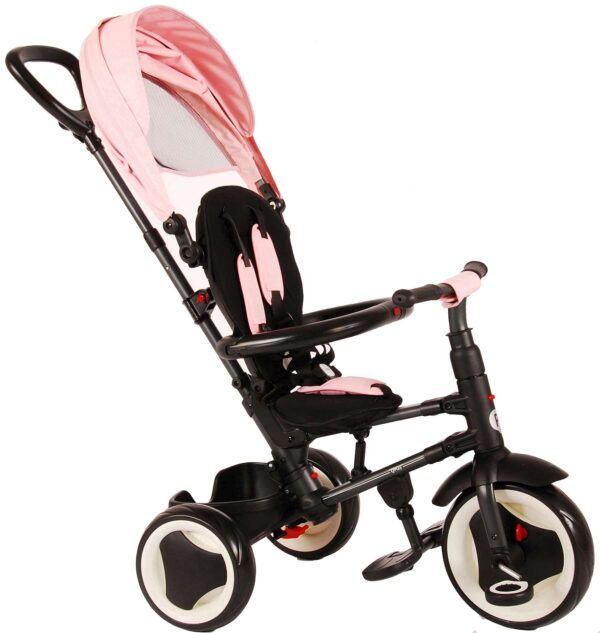 TPFSports QPlay Dreirad Rito 3 in 1 mit Stange - Jungen und Mädchen - Rosa