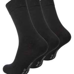 Paolo Renzo® Business Socken 3/6/12/18 oder 36 Paar - Größen 39/42 und 43/46 - Schwarz / 43-46 / 3