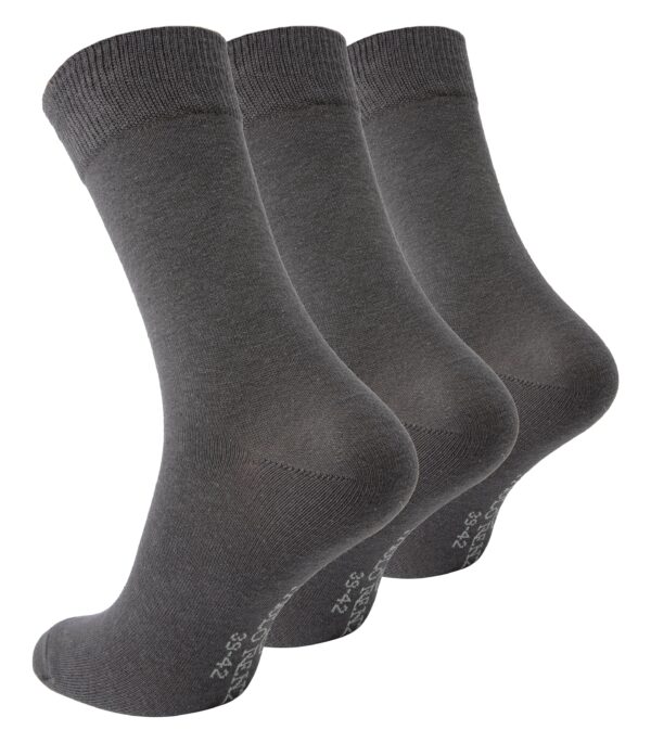 Paolo Renzo® Business Socken 3/6/12/18 oder 36 Paar - Größen 39/42 und 43/46 - Dunkelgrau / 43-46 / 3