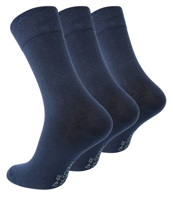 Paolo Renzo® Business Socken 3/6/12/18 oder 36 Paar - Größen 39/42 und 43/46 - Marineblau / 43-46 / 3