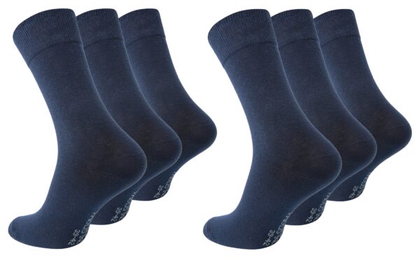 Paolo Renzo® Business Socken 3/6/12/18 oder 36 Paar - Größen 39/42 und 43/46 - Marineblau / 43-46 / 6