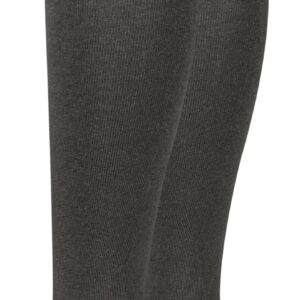 Paolo Renzo® Damen Baumwoll Overknees mit Anti-Rutsch-Bund 1 oder 3 Paar - Größe 36/41 - Dunkelgrau / 36-41 / 1