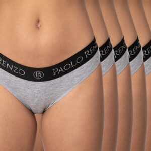 Paolo Renzo® Damen Baumwoll Slip SPORT LINE 3 oder 6 Paar - Größen S