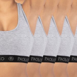 Paolo Renzo® Damen Baumwoll-Bustier SPORT LINE 3 oder 6 Paar - Größen S