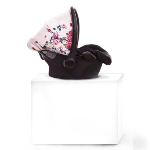 TPFLiving Babyschale Light Dark Rose mit oder ohne Isofix - Nickel / ohne Isofix