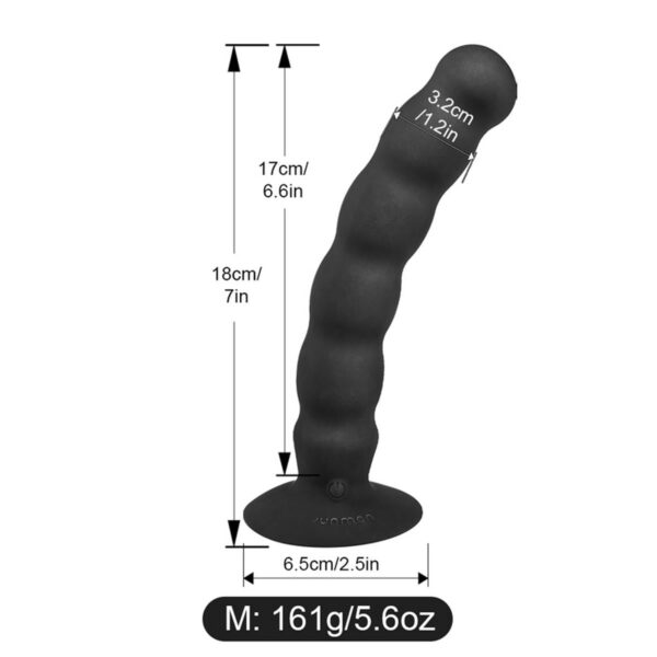 TPFSecret gewellter Analvibrator für Männer und Frauen mit oder ohne Remote Controll - Größe S oder M - ohne Fernbedienung / 17 cm