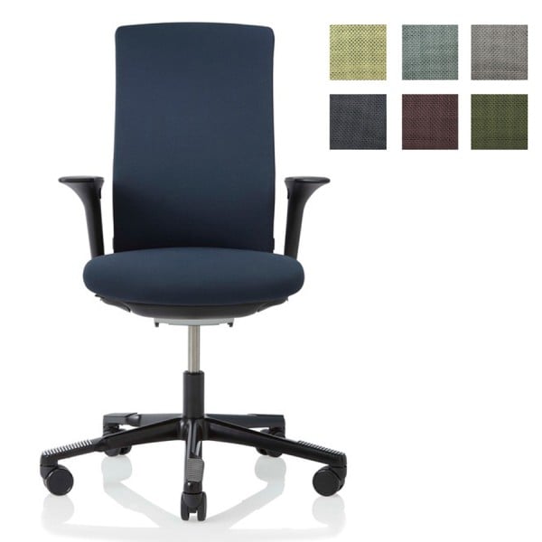 Auf einen Blick Ergonomischer Bürostuhl mit  inBalance Mechanik (freifließender Bewegungsablauf nach vorne und hinten) Mit gepolstertem Rücken Gewinner des reddot Design Awards 2010 Mit Sitztiefenverstellung  Mit Lordosenstütze (Unterstützung des unteren Rückenbereichs) Sitzhöhenverstellung im Verstellbereich von 150 mm im Standard Optional mit 200 mm Höhenverstellbereich (200 mm Gasfeder) ohne Aufpreis Fußkreuz aus Aluminum silber