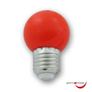 LED Leuchtmittel G45 - rot - E27 - 1W | SATISFIRE