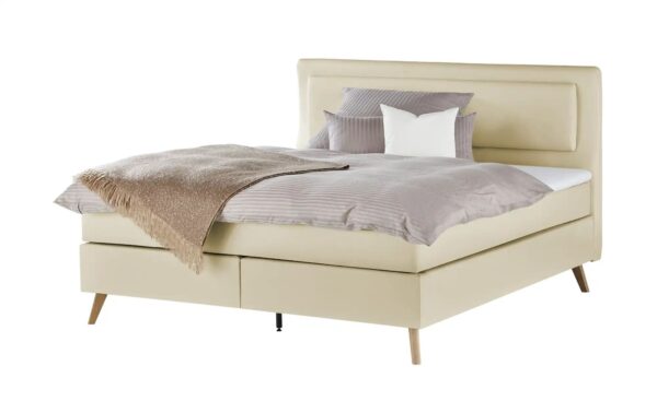 Boxspringbett  Gorge ¦ beige ¦ Maße (cm): B: 160 H: 118 Betten > Boxspringbetten > Boxspringbetten 160x200 - Höffner