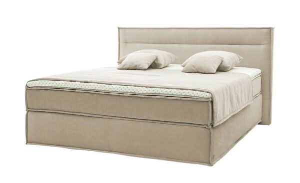 Musterring Boxspringbett  JustB! ¦ beige ¦ Maße (cm): B: 220 H: 115 Betten > Boxspringbetten > Boxspringbetten 200x200 - Höffner