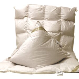 Set Daunendecke Daunenbett Bettdecke 4x6 155x220 cm 100% neue Daunen + Kissen EAN:0785983360463