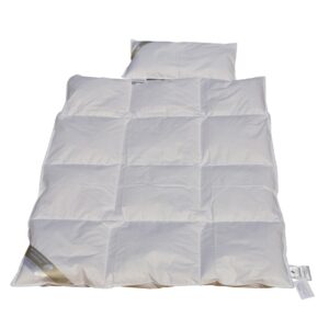 Kinder Daunenbett Bettdecke 100x135 cm Daunendecke + Kissen 100% NEUE Daunen EAN:0785983362924