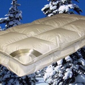 Premium 8 cm Hochsteg Daunenbett Daunendecke 155x200 100% pilsner Gänseflaum EAN:0791732641585