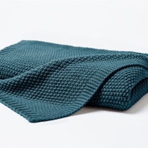 Hahn Primera Strickdecke Kuscheldecke Perlmuster 130x170 cm smaragd 545001-590 EAN:4002895137935