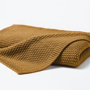 Hahn Primera Strickdecke Kuscheldecke Perlmuster 130x170 cm senf 545001-176 EAN:4002895137959