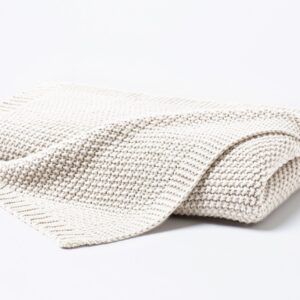 Hahn Primera Strickdecke Kuscheldecke Perlmuster 130x170 cm wollweiß 545001-000 EAN:4002895171984