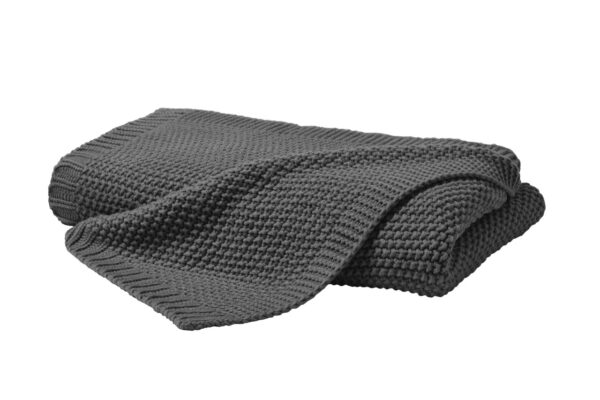 Hahn Primera Strickdecke Kuscheldecke Perlmuster 130x170 cm anthrazit 545001-888 EAN:4002895192729