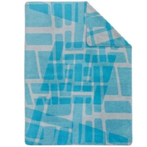 Ibena Sorrento Heimdecke Schlafdecke Wohndecke 150x200 blau abstrakt 1465-616 EAN:4004406278601