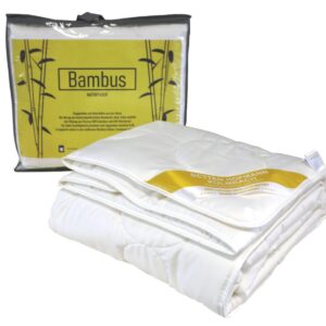 Bambus Sommerbett Steppbett 135x200 Sommerdecke waschbar 100% Natur