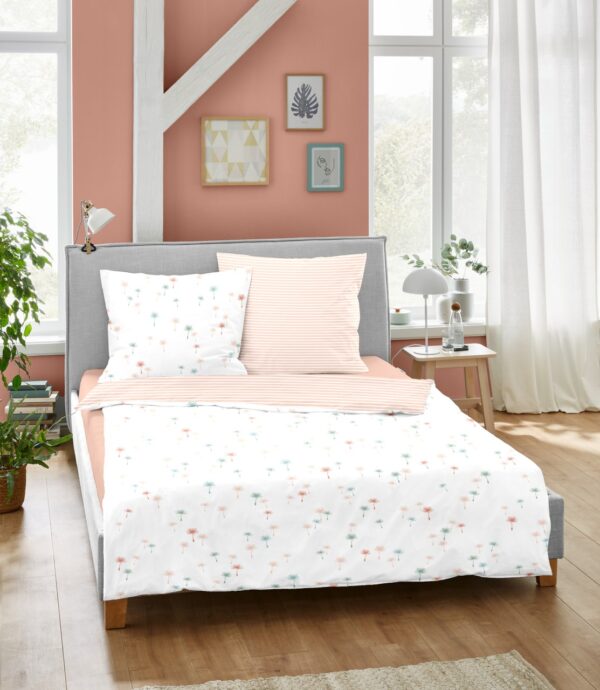 Dormisette Cotton Renforce Bettwäsche 155x220 Schirmflieger Streifen Wende 28... EAN:4005122591319