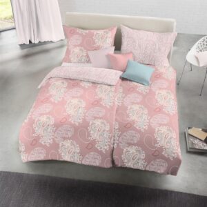 Fleuresse Mako-Satin Bettwäsche 135x200 Wende Paisley rosa 114108-4 EAN:4043202598834