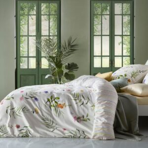 Fleuresse Mako-Satin Bettwäsche 240x220 Blumen Pflanzen bunt weiß Wende 114188-9 EAN:4043202612882