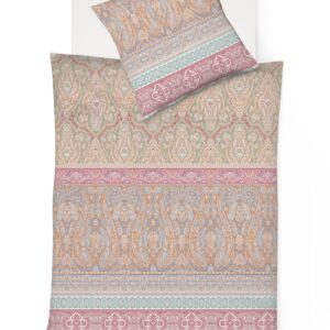 Fleuresse Mako-Satin Bettwäsche 155x220 Ornamente Paisley apricot 114128-13 EAN:4043202624359