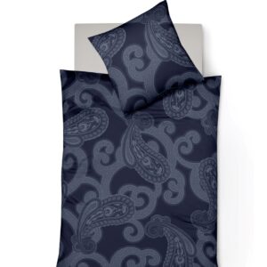 Fleuresse Lech Edelflanell Bettwäsche 135x200 Paisley blau 604312-02 EAN:4043202632071