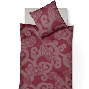 Fleuresse Lech Edelflanell Bettwäsche 155x220 Paisley rot 604312-04 EAN:4043202632163