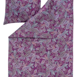 Estella Mako Jersey Bettwäsche 135x200 Amadeus beere Paisley weinrot 6955-85 EAN:4053912398402