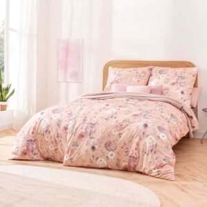 Estella Mako Jersey Bettwäsche 135x200 Gladys apricot Blumen Rosen Romantik 6... EAN:4053912423630