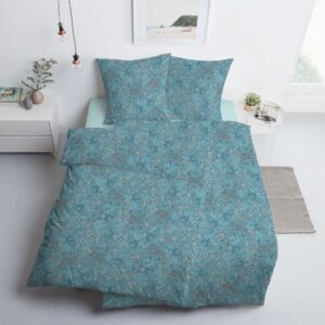 Estella Mako Jersey Bettwäsche 135x200 Paisley azur blau 6171-640 EAN:4053912472423