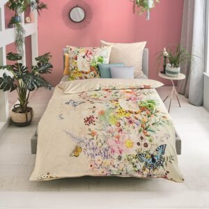 kaeppel Mako-Satin Bettwäsche 135x200 Daydreaming Schmetterlinge Blumen 262-666 EAN:4054141095810