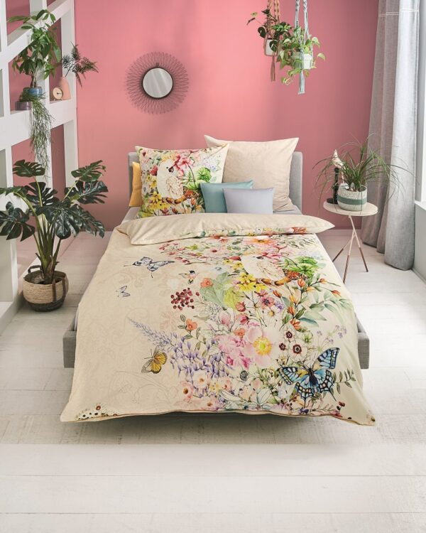 kaeppel Mako-Satin Bettwäsche 155x220 Daydreaming Schmetterlinge Blumen 262-666 EAN:4054141095834