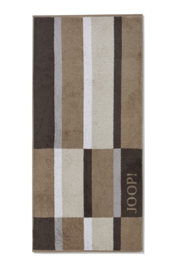 Joop! Handtuch Handtücher 50x100 Shades Checked 1688-33 sand braun EAN:4056735144218