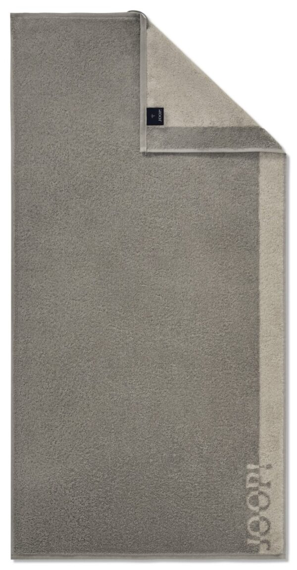 Joop! Handtuch Handtücher 50x100 Tone doubleface 1689-77 platin grau EAN:4056735150462