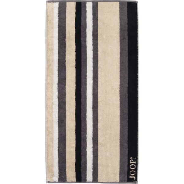 Joop! Handtuch Handtücher 50x100 Vibe Stripes stein Streifen braun 1698-37 EAN:4056735164032