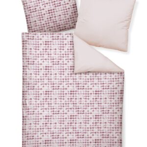 Janine Moments Mako-Satin Bettwäsche 155x220 Wende Muschel mauve rosa 98068-01 EAN:4065334000917