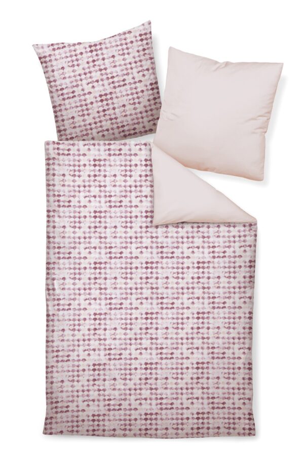 Janine Moments Mako-Satin Bettwäsche 155x220 Wende Muschel mauve rosa 98068-01 EAN:4065334000917