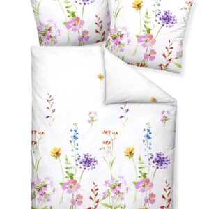 Janine Moments Mako-Satin Bettwäsche 200x220 Frühling Blumenwiese bunt 98076-09 EAN:4065334044430