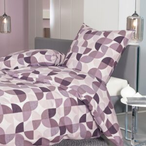 Janine Feinbiber Bettwäsche Davos 155x220 Retro beere mauve 65121-05 EAN:4065334061161