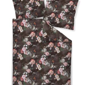 Janine Carmen Mako Jersey Bettwäsche 135x200 Rosen Blumen siena kakao 55057-04 EAN:4065334071924