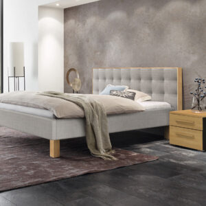 Hasena Pronto Polsterbett Noah Eiche bright geölt (74) Stoff Pepe grey (335) 180 x 200 cm 20 cm EAN:7618756421579