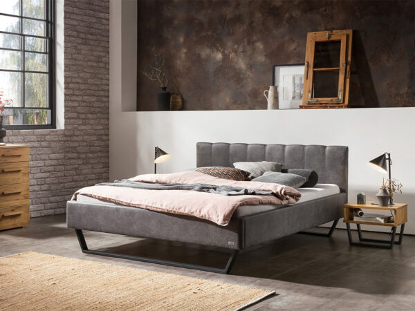 Hasena Pronto Polsterbett Stefano Buffalo shale (720) Anthrazit 140 x 200 cm 20 cm EAN:7618756405289